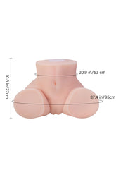 Joyotoy Sophia Fair 19.1LB Life Size Busty Sucking Vibrating Vagina Big Booty Sex Doll Torso Adult Toy